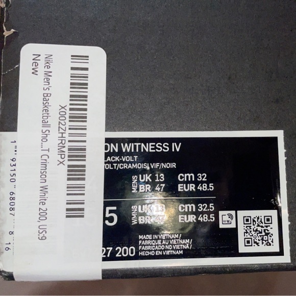 FREE SHIPPING Nike Men's Lebron Witness IV Basketball Shoes Size 14 - Picture 7 of 8